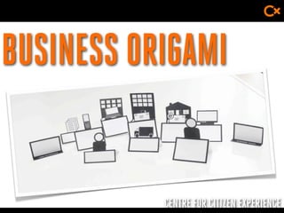 CENTRE FOR CITIZEN EXPERIENCE
BUSINESS ORIGAMI
 