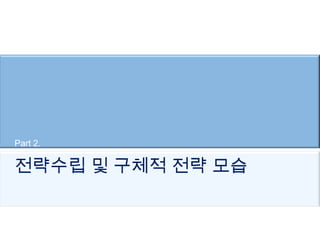 Part 2.

전략수립 및 구체적 전략 모습
 