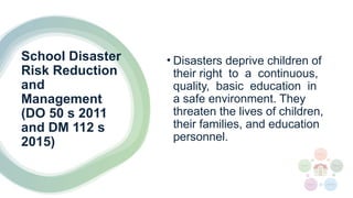 Comprehensive School Disaster Risk Reduction and Management in Basic ...