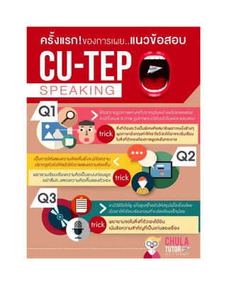 ข้อสอบ CU-TEP speaking