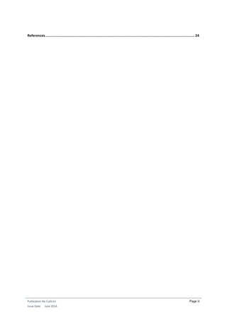 Publication No Cu0114
Issue Date: June 2014
Page iii
References.................................................................................................................................................... 24
 
