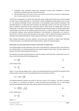 Earthing systems: fundamentals of calculation and design | PDF