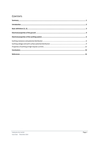 Earthing systems: fundamentals of calculation and design | PDF