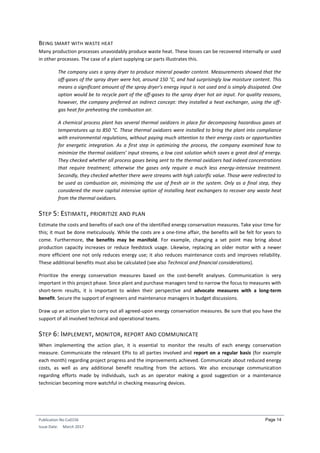 Energy efficiency self assessment in industry | PDF