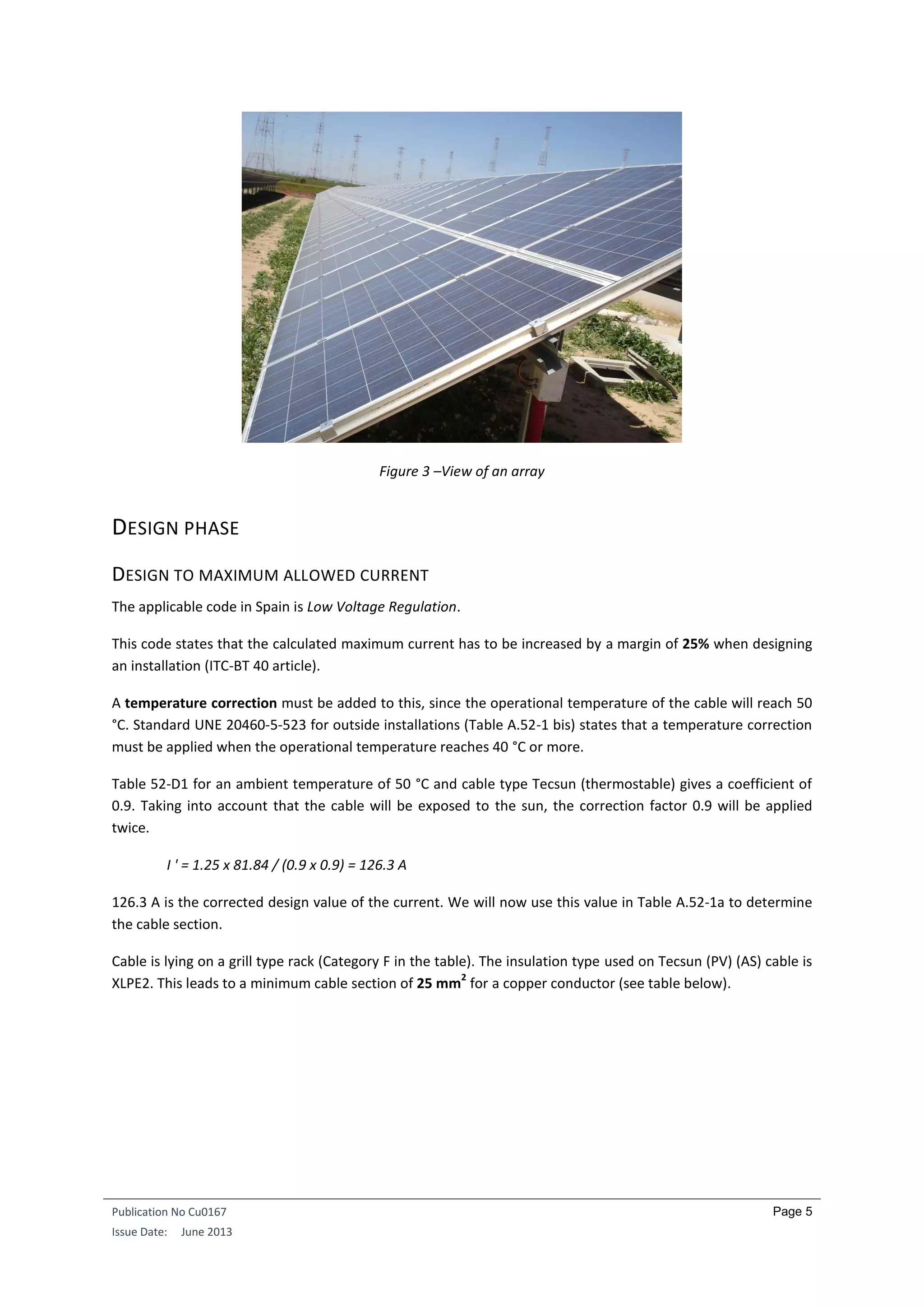 Optimal Cable Sizing in PV Systems: Case Study | PDF