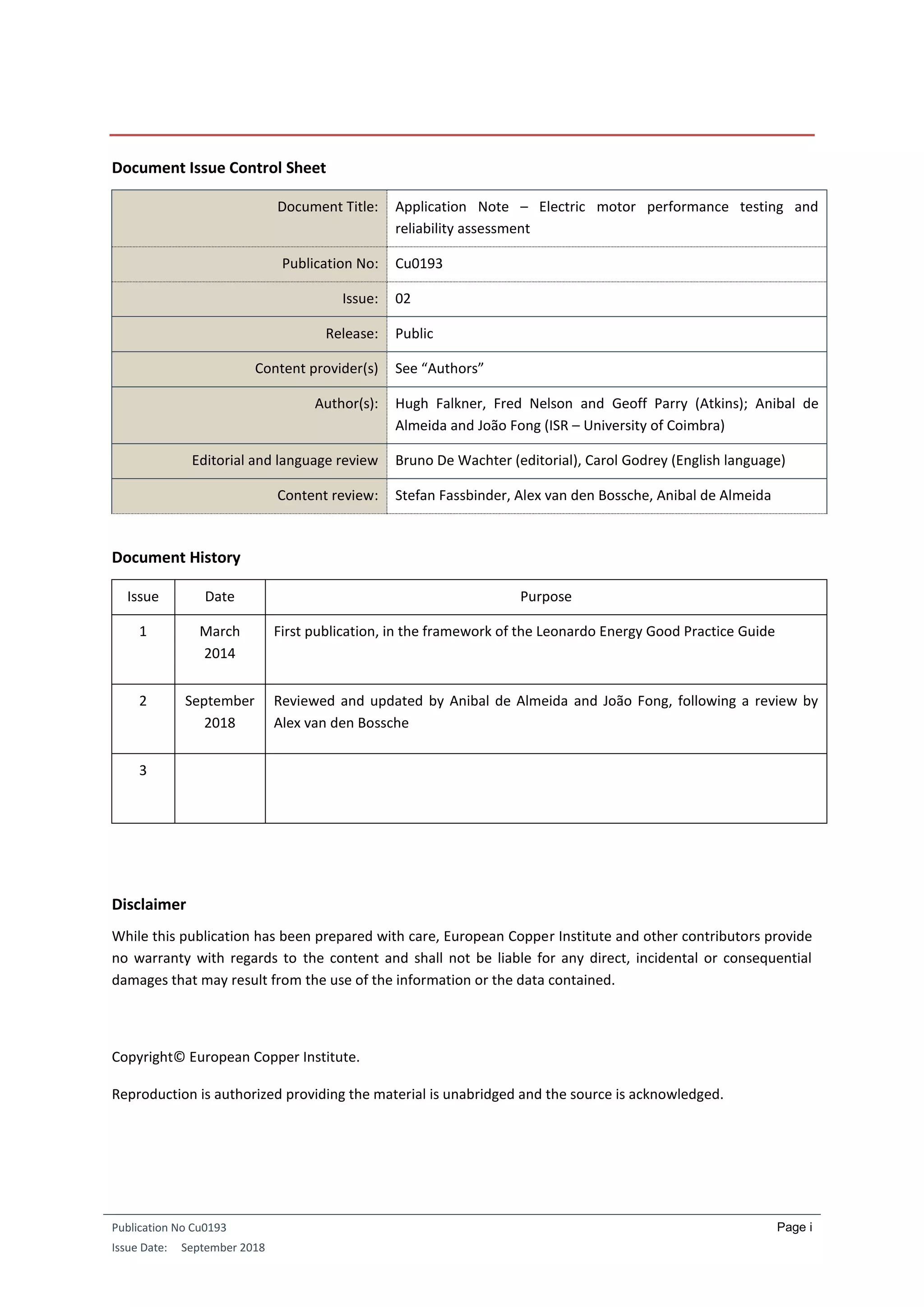 Electric motor performance testing and reliability assessment | PDF