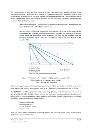 Electric motor performance testing and reliability assessment | PDF
