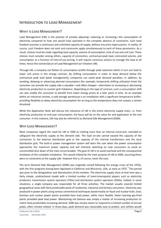 Loading Management Load management in industrial systems | PDF