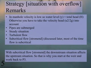 Submerged Overflow Cu06997 lecture 8_sewers | PDF