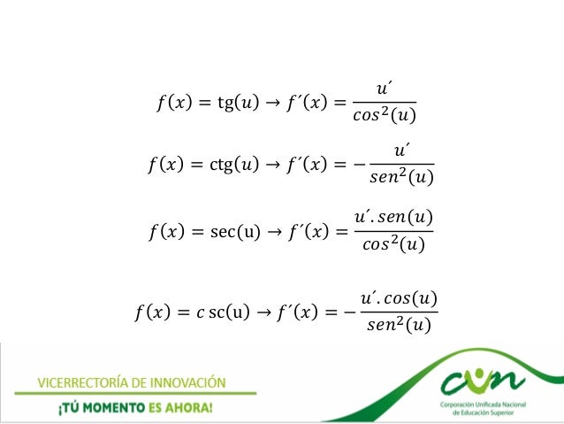 DERIVADA DE LAS FUNCIONES TRASCENDENTES Y DERIVADA IMPLICITA