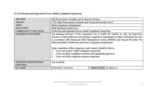 M749-004-3:2020-2 - Production & Operation Process Halal
Compliance Inspection
4
 