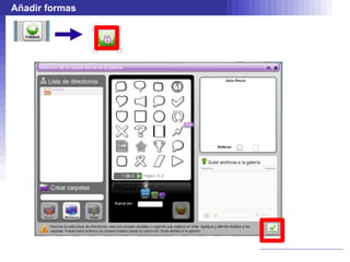 Añadir formas
 