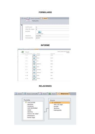 FORMULARIO
INFORME
RELACIONES
 