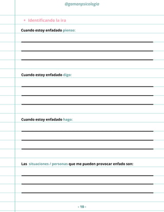 CUADERNILLO PARA GESTIONAR LAS EMOCIONES | PDF
