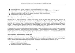 CUADERNILLO 1. BASES DE LOS EST˘NDARES PARA LA GESTIŁN DE ESCUELAS




   •    Se desarrolla de manera colectiva en espacios de trabajo como el Consejo Técnico Escolar.
   •    En varios de los casos la planeación toma como guía lo propuesto en el proyecto o en el plan anual de trabajo (PAT).
   •    Emplea un formato o esquema específico que permite llevar un registro y una sistematización de las acciones.
   •    En la mayoría de los casos se lleva a cabo por medio de comisiones de trabajo entre el personal.
   •    Se da seguimiento y evaluación de las actividades.

El trabajo conjunto y la toma de decisiones en colectivo

La cooperación y el trabajo conjunto entre el personal, y en varios de los casos con apoyo de los padres de familia, es otra de las
características que se identifican como patrón recurrente en este grupo de comparación. Es una característica no exclusiva de este grupo de
análisis, pero sí un factor que hace la diferencia en el desempeño global del contraste. En las escuelas donde destaca este componente se
aprecia que para la comunidad escolar el trabajo en colectivo les permite unificar criterios y avanzar en un mismo objetivo. Al trabajar en
conjunto se establecen relaciones de trabajo adecuadas que favorecen la toma de decisiones compartidas por los miembros del grupo y
donde incluso participan docentes, directivos y, en algunos casos, los padres de familia y los estudiantes.

El trabajo de equipo, como estrategia donde se comparten experiencias y se resuelven problemas, se presenta en todos los casos, con mayor
intensidad en las últimas fases, aunque resulta ser un factor presente desde el inicio del programa. Esta forma de trabajo se traduce en este
grupo de comparación en una estrategia fundamental para marcar el rumbo y alcanzar las metas que se traza la escuela, donde el proyecto
escolar resulta importante como fuente para conjuntar los esfuerzos del trabajo.

Apoyo académico a estudiantes de bajo nivel de logro

La atención hacia los estudiantes con menores niveles de logro es un componente crítico de las escuelas y se presenta en ambos grupos de
comparación, no obstante, es en el bloque de las escuelas de alto nivel de logro donde se focaliza su atención y donde incluso se llega a
atender a alumnos con necesidades especiales y con discapacidad. Algunas de las modalidades de atención identificadas son:

    •   Atención especializada durante la clase.
    •   Ubicación de los estudiantes en la clase.
    •   Retroalimentación de los contenidos trabajados.



                                                                     28
 