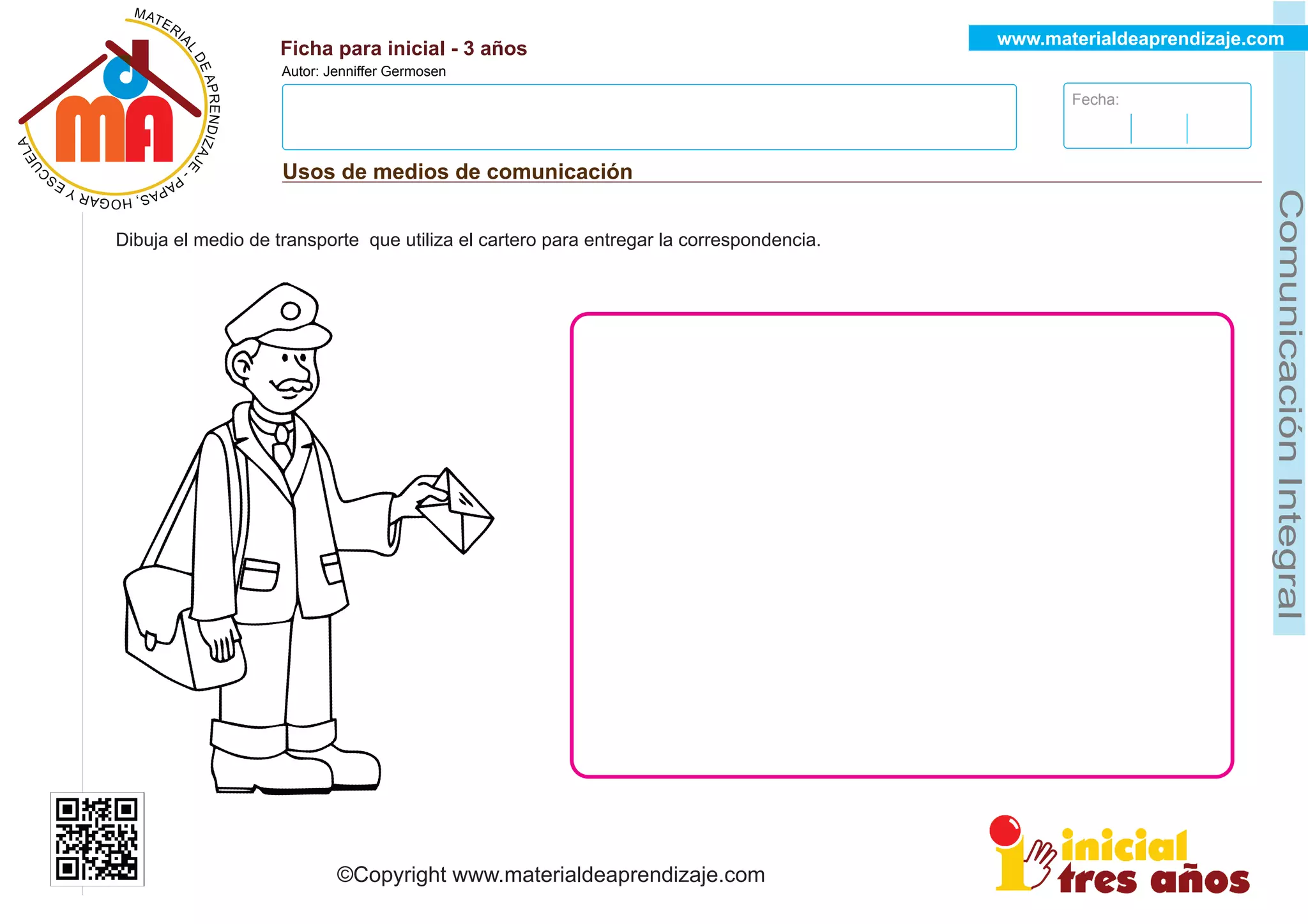 Cuadernillo completo de comunicación para niños de 3 años | PDF