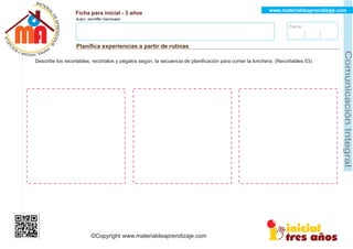 Cuadernillo completo de comunicación para niños de 3 años | PDF