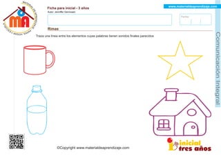 Cuadernillo completo de comunicación para niños de 3 años | PDF