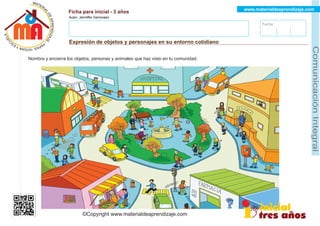 Cuadernillo completo de comunicación para niños de 3 años | PDF