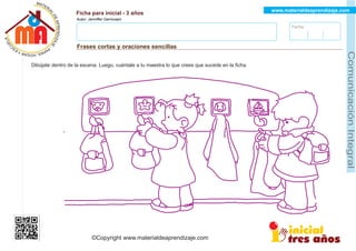 Cuadernillo completo de comunicación para niños de 3 años | PDF