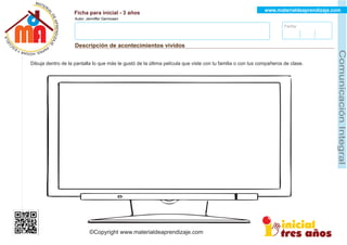 Cuadernillo completo de comunicación para niños de 3 años | PDF