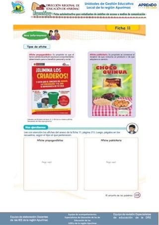 Equipode revisión:Especialistas
de educación de la DRE
Equipo de acompañamiento:
Especialistas de Educación de las de
Educación de las
UGELs de la región Apurímac
Equipo de elaboración:Docentes
de las IIEE dela región Apurímac
Unidades de Gestión Educativa
Local de la región Apurímac
 