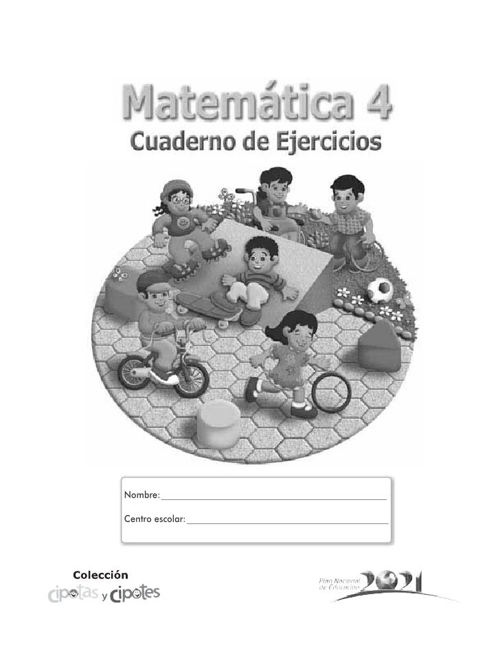 Cuadernillo de ejercicios matematicas 4° Cuadernillo de ejercicios matematicas 4°