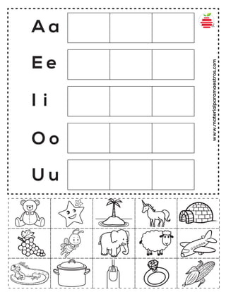 www.materialparamaestros.com
A a
E e
I i
O o
U u
 