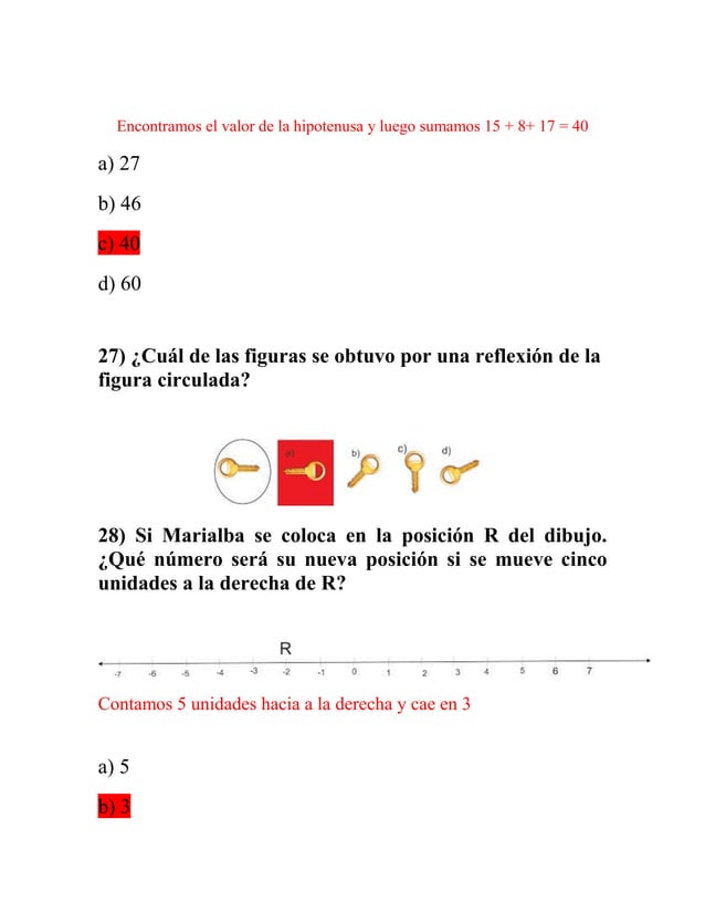 Cuadernillo de matemáticas pruebas nacionales, 8vo