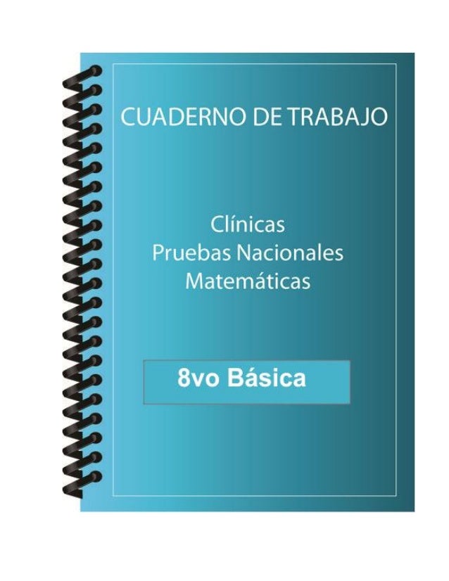 Cuadernillo de matemáticas pruebas nacionales, 8vo