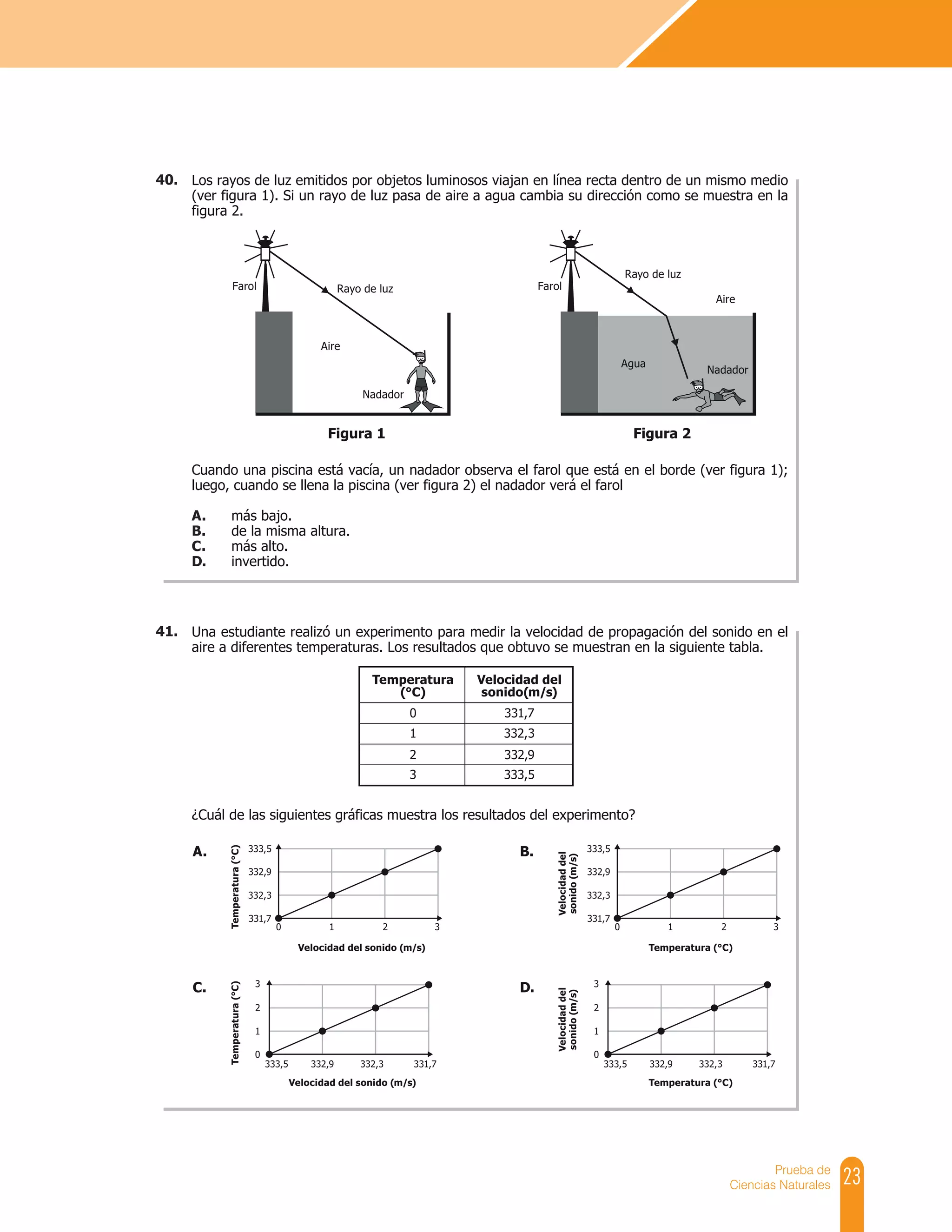 Cuadernillo de preguntas saber 11 ciencias naturales | PDF