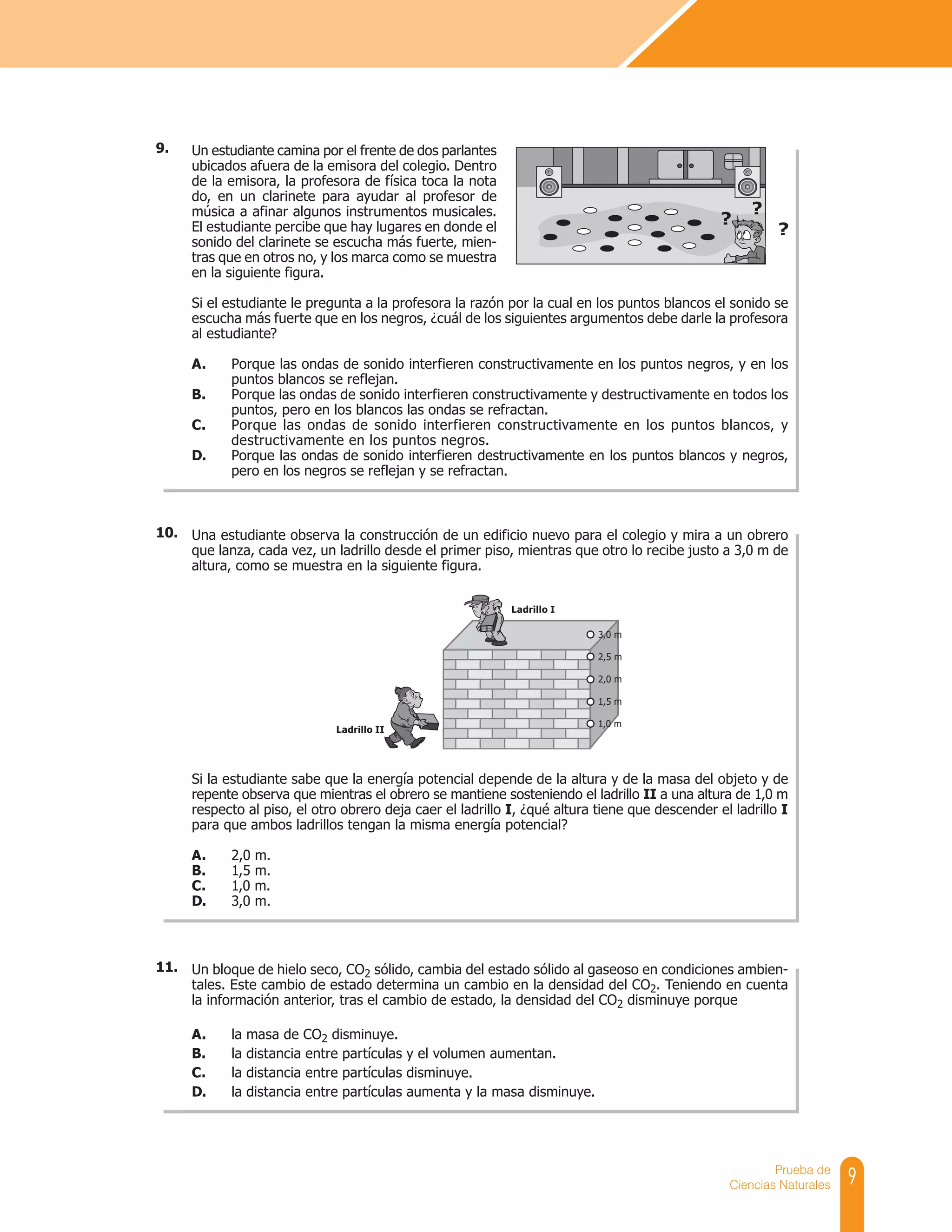 Cuadernillo de preguntas saber 11 ciencias naturales | PDF