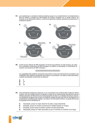Cuadernillo de preguntas saber 11 ciencias naturales | PDF