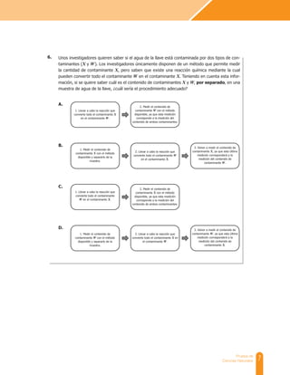 Cuadernillo de preguntas saber 11 ciencias naturales | PDF