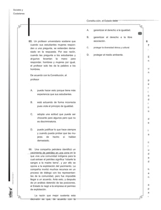 Cuadernillo de preguntas saber 11 2014 | DOC