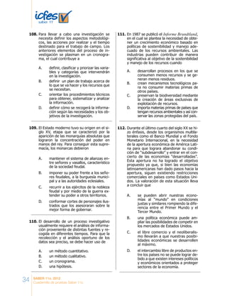 Cuadernillo de pruebas saber 11 | PDF