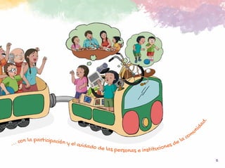 5
... con la participación y el cuidado de las personas e instituciones de la comuni
d
a
d
.
 