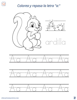 Vocales Para Imprimir En Pdf Aprender Las Vocalesfichas De Caligrafa