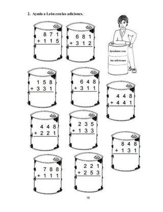 18
2. Ayuda a León conlas adiciones.
 