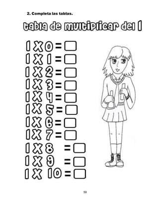 59
2. Completa las tablas.
 