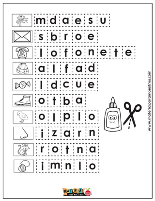 www.materialparamaestros.com
m d a e s u
s b r o e
l o f o n e t e
a l f a d
l d c u e
o t b a
o l p l o
i z a r n
r o t n a
i m n l o
 