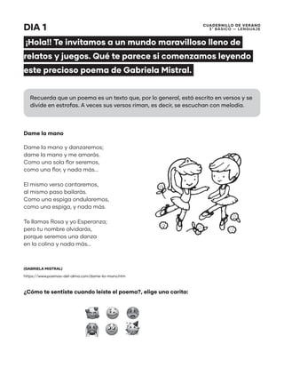 Cuadernillo Verano Tercero Esc Arriba Pdf