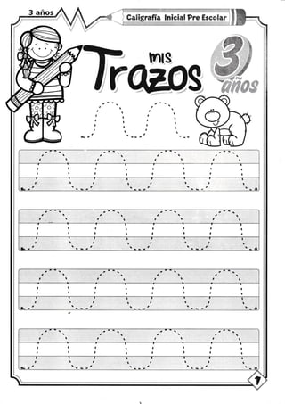 Cuadernito mis trazos para 3 años 