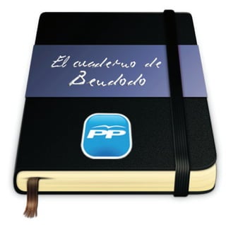 El cuaderno de Elias Bendodo (presidente del PP Malaga y de la Diputacion)