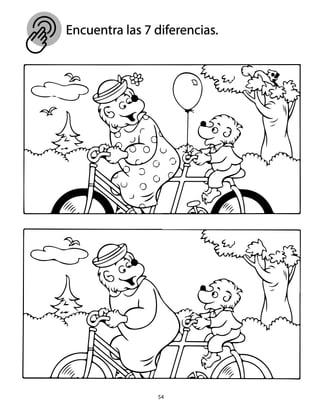 Encuentra las 7 diferencias.
54
 