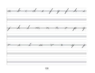 130
a b c d e f g f h i
j k l m n ñ o p q
r s t u v x y z
 