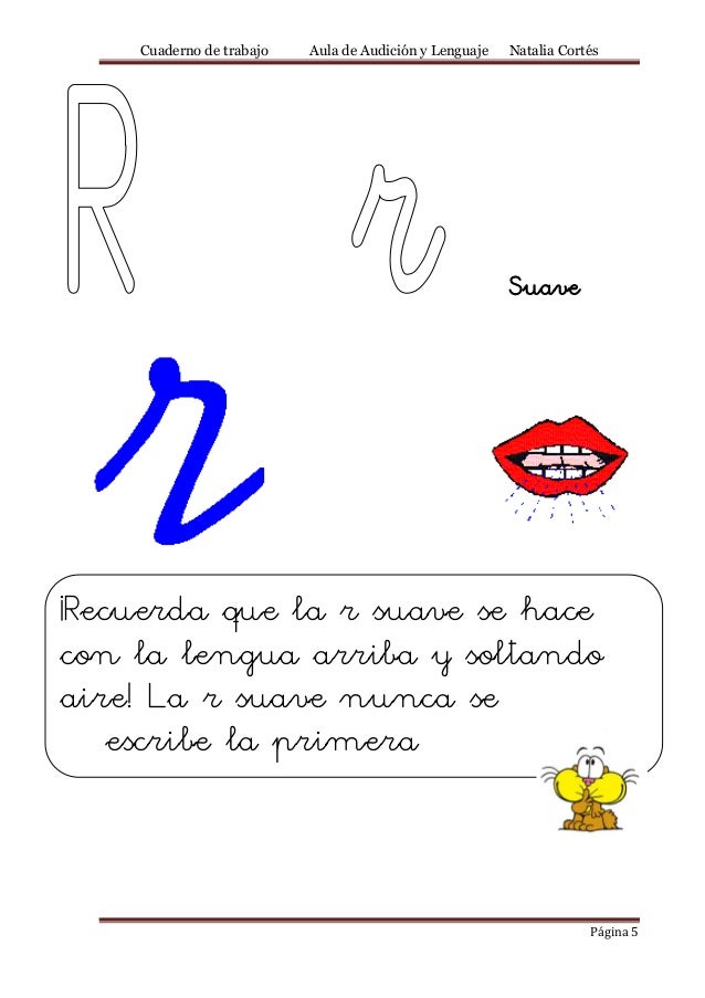 R Y Rr Articulacion Y Lectoescritura