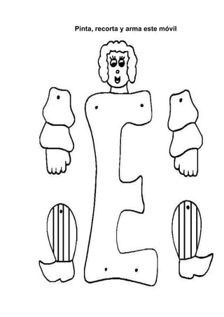 Pinta, recorta y arma este móvil
 