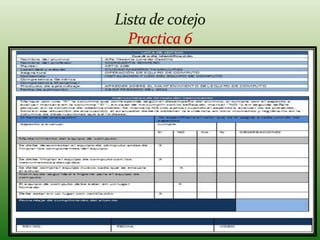 Lista de cotejoPractica 6