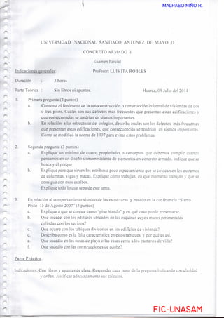 FIC-UNASAM
FIC-UNASAM
MALPASO NIÑO R.
 